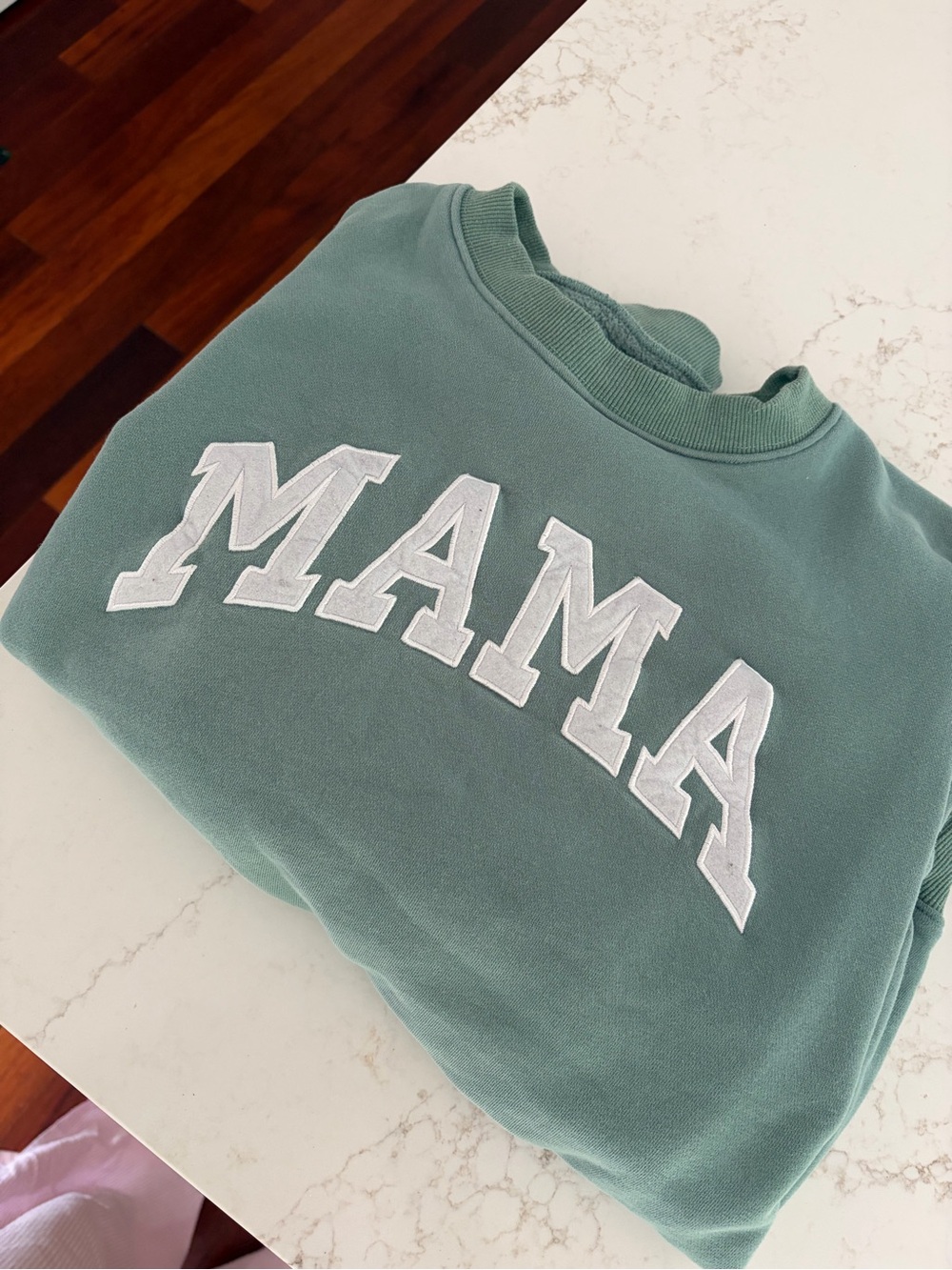 Green 'MAMA' Crewneck